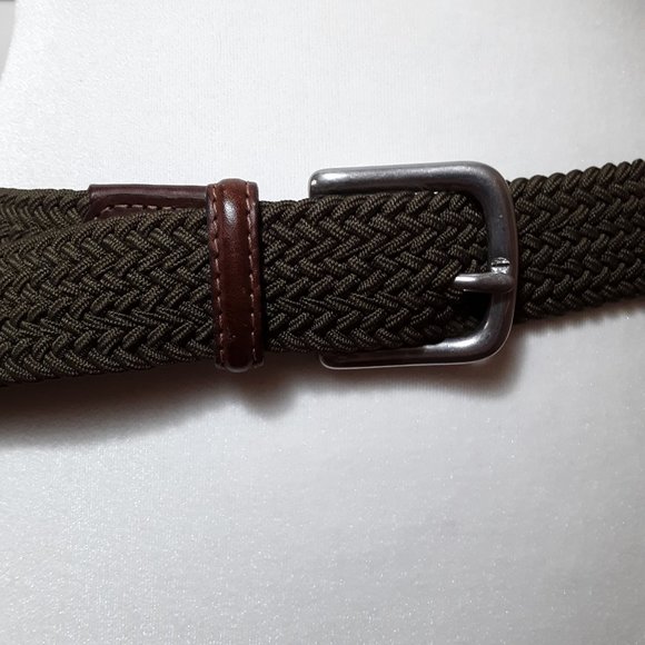 Eddie Bauer Green Braided Belt - Picture 1 of 5